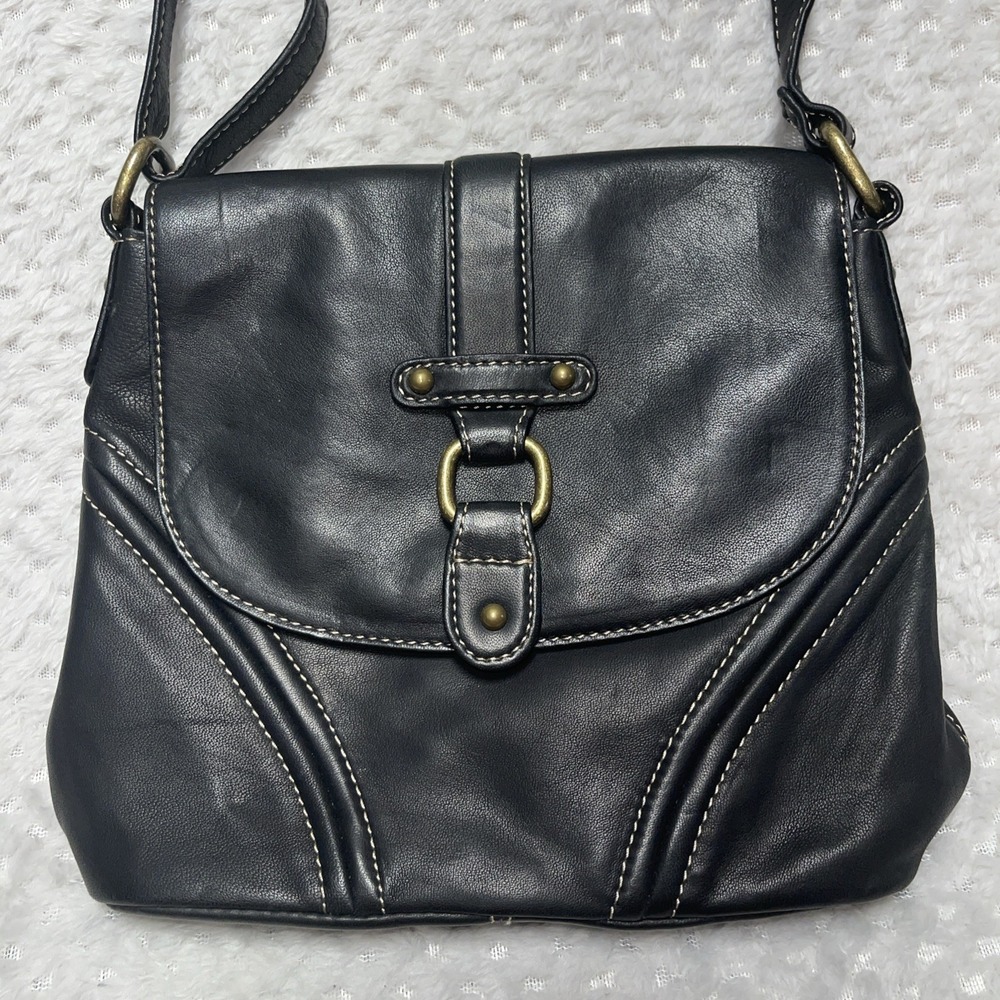 Etienne Aigner Vintage Crossbody Handbag Black Leather   – 1970s / 1980s